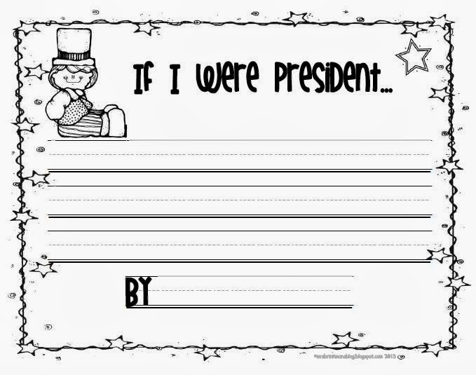 presidents day writing activities for first grade